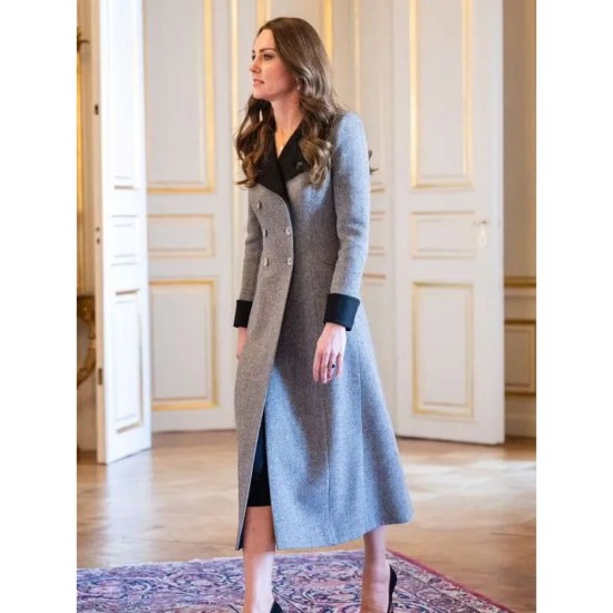 Kate Middleton Grey Trench Coat