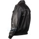 Mens Black Leather Aviator Jacket