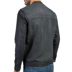 Mens Classic Black Suede Leather Jacket Mens Classic Black Suede Leather Jacket
