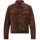 Men’s Classic Dark Brown Suede Jacket