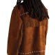 Men’s Fringes Cowboy Suede Jacket 