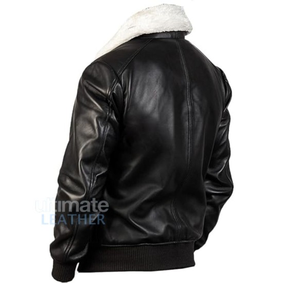 Men's Shearling Aviator Leather Jacket