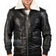 Men's Shearling Aviator Leather Jacket