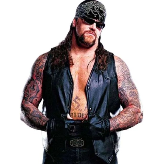 The Undertaker WWE Black Leather Vest