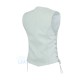 Womens Motorcycle White Leather Vest 