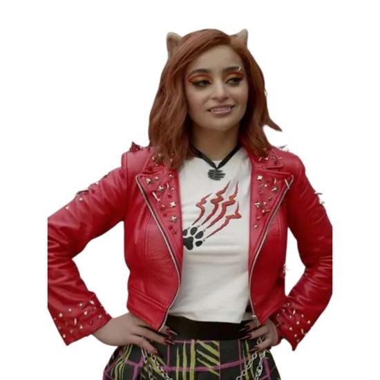 Monster High 2 Toralei Stripe (Salena Qureshi) Red Leather Jacket