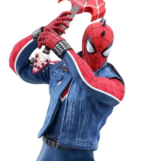 Spider-Man Across the Spider-Verse Blue Denim Vest