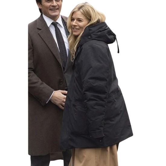 Anatomy of a Scandal Sienna Miller Black Hooded Jacket