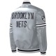 Brooklyn Nets Gray Varsity Jacket