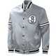 Brooklyn Nets Gray Varsity Jacket