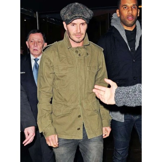 David Beckham Field Green Cotton Jacket