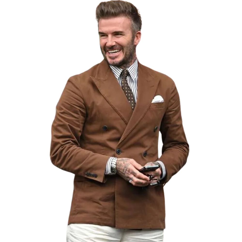 David beckham double breasted blazer best sale