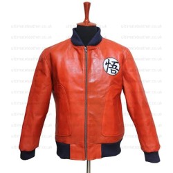 Dragon Ball Z Super Saiyan Guko Orange Leather Jacket Dragon Ball Z Super Saiyan Guko Orange Leather Jacket