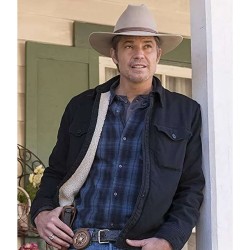 Justified Raylan Givens (Timothy Olyphant) Black Cotton Jacket Justified Raylan Givens (Timothy Olyphant) Black Cotton Jacket