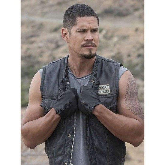 Mayans M.C Ezekiel Reyes (JD Pardo) Leather Vest