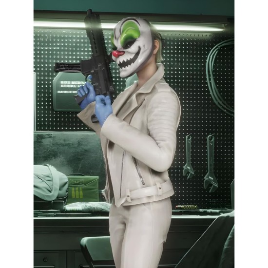 Payday 3 Pearl (Rebecca LaChance) White Leather Jacket