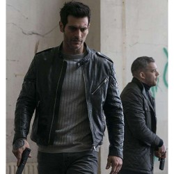 Quantico Alan Powell (Mike McQuigg) Black Leather Jacket Quantico Alan Powell (Mike McQuigg) Black Leather Jacket