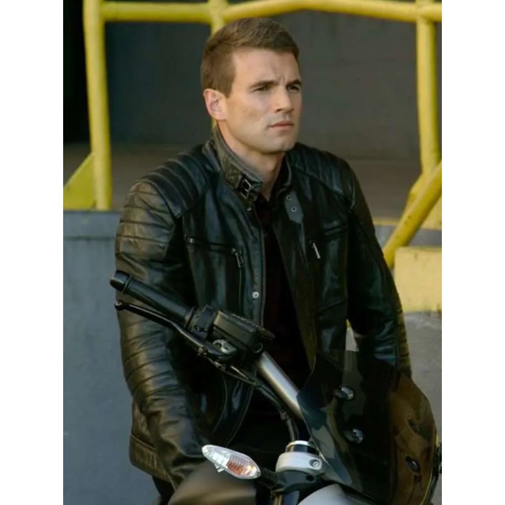 S.W.A.T. S03 Alex Russell Leather Jacket | Jim Street Black Jacket