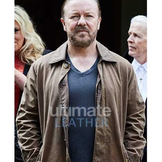 After Life Ricky Gervais (Tony) Cotton Jacket