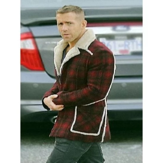 Deadpool Ryan Reynolds (Wade Wilson) Shearling Coat