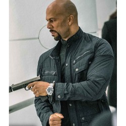 John Wick 2 Cassian (Common) Blue Cotton Jacket John Wick 2 Cassian (Common) Blue Cotton Jacket