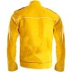 Men's NM Freddie Yellow Wembley Leather Concert Jacket