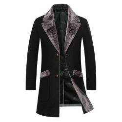 Men's Slim Fit Wool Trench Coat Men's Slim Fit Wool Trench Coat