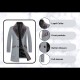 Men's Slim Fit Wool Trench Coat