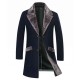 Men's Slim Fit Wool Trench Coat