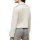 White Biker Leather Jacket For Women