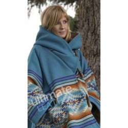 Yellowstone Beth Dutton (Kelly Reilly) Blue Wool Coat Yellowstone Beth Dutton (Kelly Reilly) Blue Wool Coat