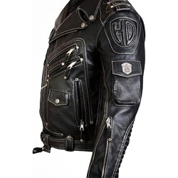 Men's Genuine Black Biker Leather Jacket Men's Genuine Black Biker Leather Jacket