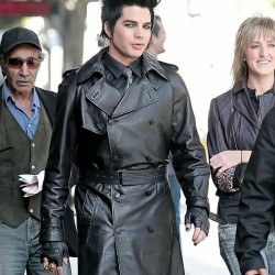 Adam Lambert Double Breasted Trench Coat Adam Lambert Double Breasted Trench Coat