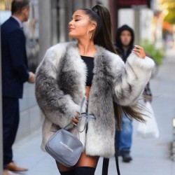 Ariana Grande Fur Coat Ariana Grande Fur Coat