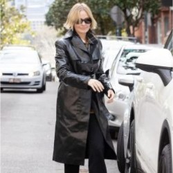 Birthday Bash Lara Bingle Leather Coat Birthday Bash Lara Bingle Leather Coat