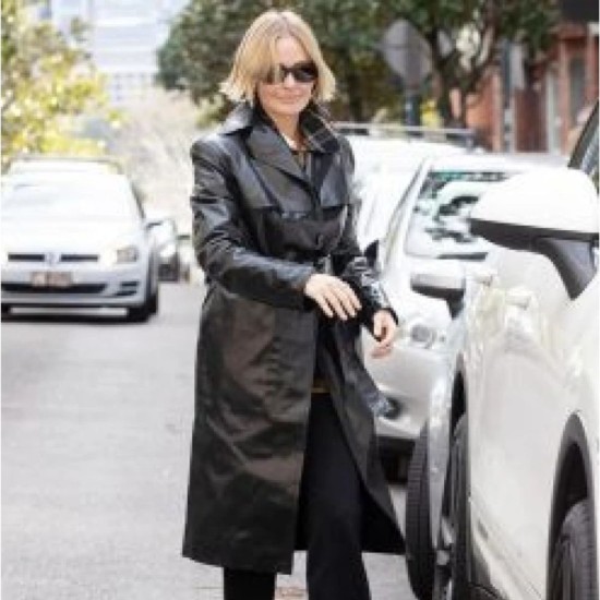 Birthday Bash Lara Bingle Leather Coat