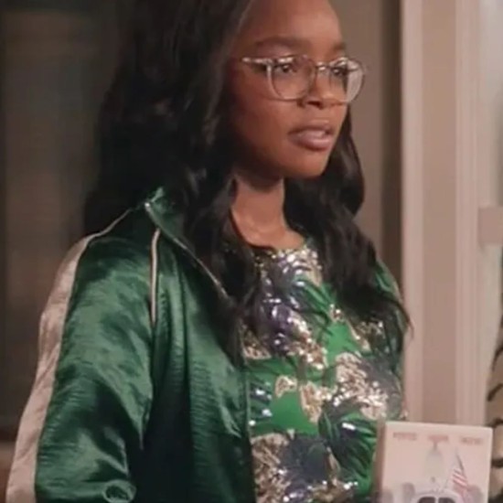 Black-ish Diane Johnson (Marsai Martin) Satin Bomber Jacket