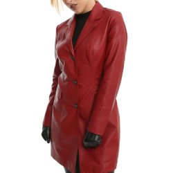 Buffy Summers The Vampire Sarah Michelle Gellar Leather Red Coat Buffy Summers The Vampire Sarah Michelle Gellar Leather Red Coat