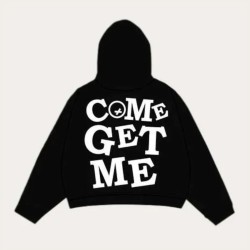 Come Get Me Quiet Racing Black Pullover Hoodie Come Get Me Quiet Racing Black Pullover Hoodie