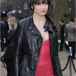 Daisy Lowe Designers Black Biker Leather Jacket Daisy Lowe Designers Black Biker Leather Jacket