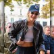 Gigi Hadid Brown Leather Jacket