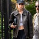 Gigi Hadid Brown Leather Jacket