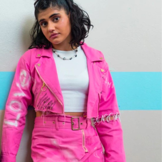 Heartbreak High Amerie Wadia (Ayesha Madon) Pink Leather Jacket