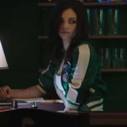 Dead Money India Eisley (Chloe) Green Varsity Bomber Jacket Dead Money India Eisley (Chloe) Green Varsity Bomber Jacket