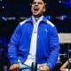 Jalen Hurts Amiri Blue Varsity Jacket