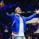 Jalen Hurts Amiri Blue Varsity Jacket