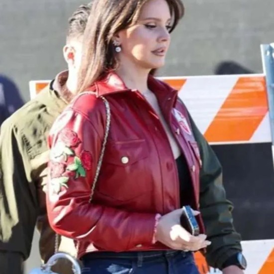 Super Bowl 2024 Lana Del Rey Leather Jacket