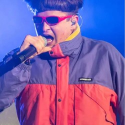 Oliver Tree Alien Boy Let Me Down Purple & Pink Jacket Oliver Tree Alien Boy Let Me Down Purple & Pink Jacket