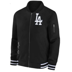 MLB Los Angeles Dodgers Blue Bomber Jacket MLB Los Angeles Dodgers Blue Bomber Jacket