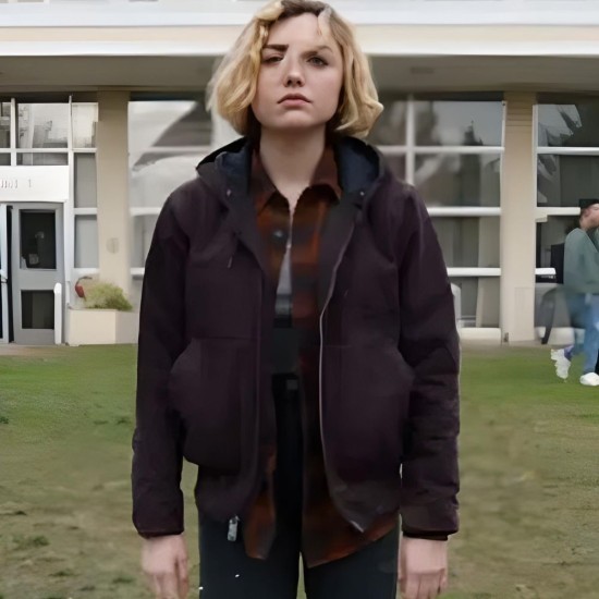 School Spirits 2023 Maddie Nears (Peyton List) Brown Hooded Jacket School Spirits 2023 Maddie Nears (Peyton List) Brown Hooded Jacket